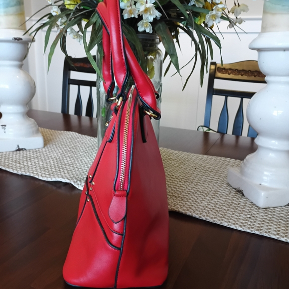 Red Designer Handbag - Picture 7 of 15